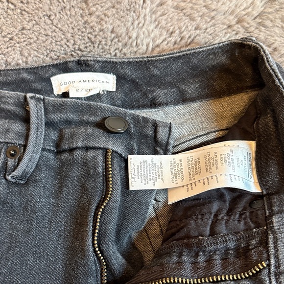 Good American Black Straight Leg Jeans - Picture 3 of 5